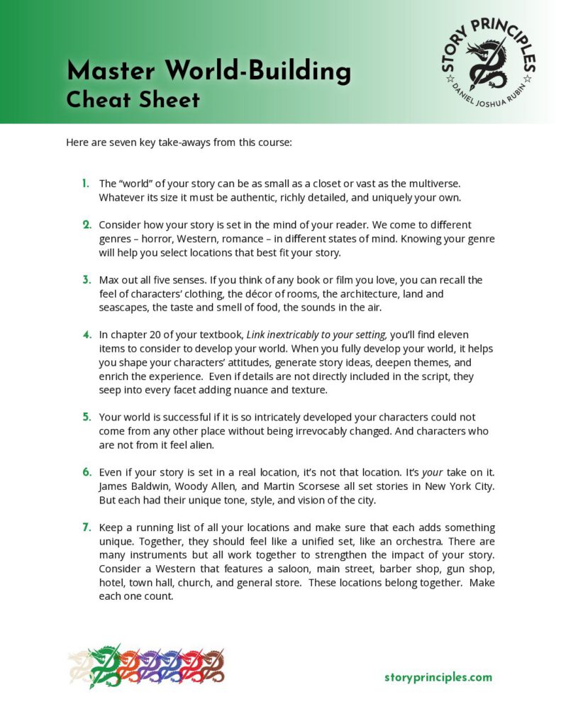 Master World-Building (Cheat Sheet 2) PDF cover