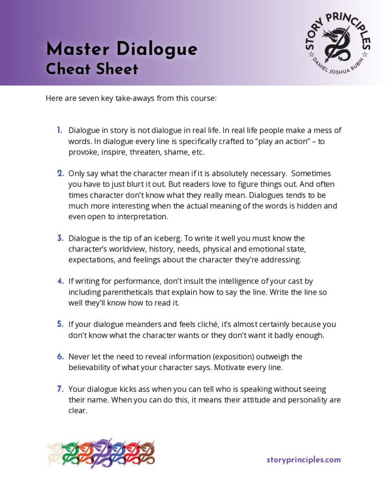 Master Dialogue (Cheat Sheet 4) PDF cover
